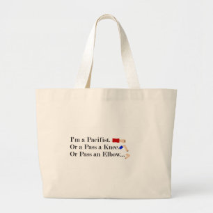 MMA Pacifist Humor Design Jumbo Tygkasse