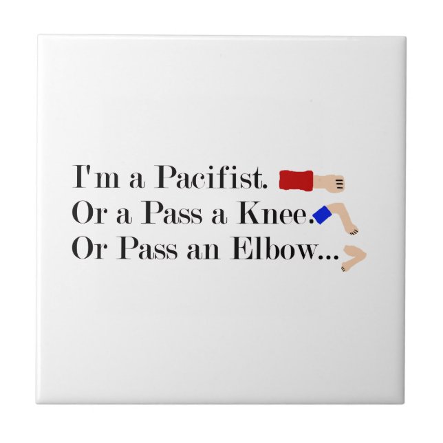 MMA Pacifist Humor Design Kakelplatta (Framsidan)