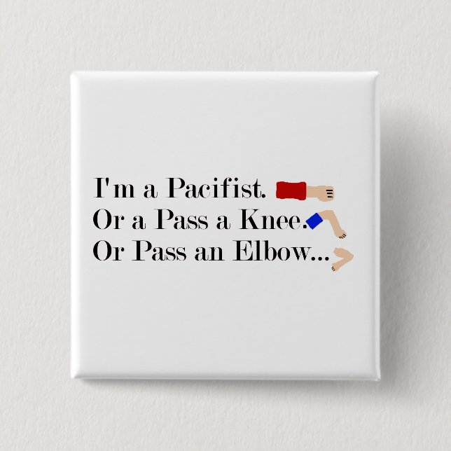 MMA Pacifist Humor Design Knapp (Framsida)