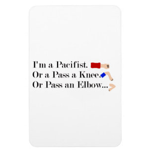 MMA Pacifist Humor Design Magnet