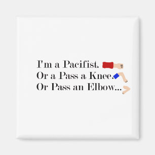 MMA Pacifist Humor Design Magnet