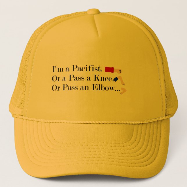 MMA Pacifist Humor Design Truckerkeps (Framsida)