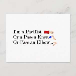 MMA Pacifist Humor Design Vykort