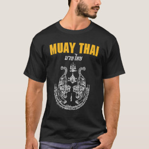 MMA Sak Yant Muay Thai Tattoo Twin Tiger Martial A T Shirt