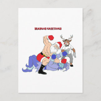 MMA Santa Vs Jack Frost Helg Vykort