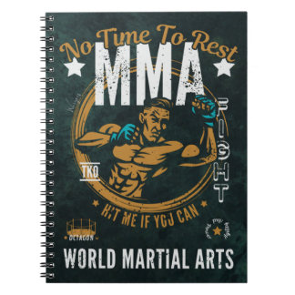 MMA Spiral-anteckningsbok - Ingen tid att vila Anteckningsbok