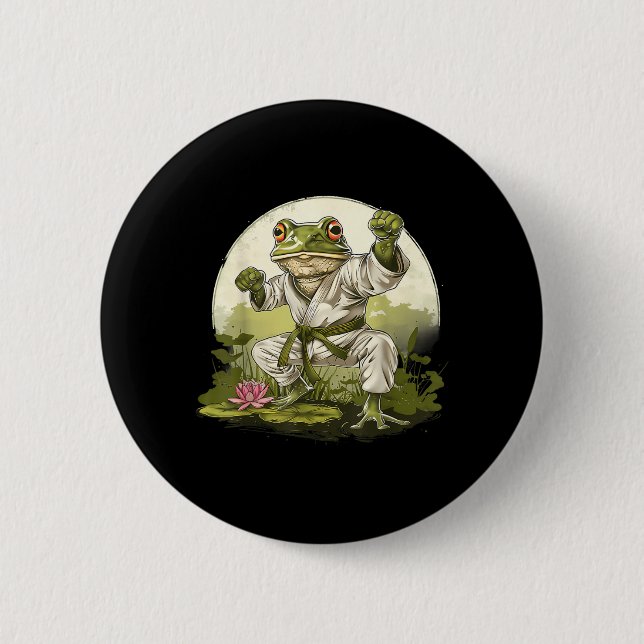 MMA Toad Judo Kickboxning Skog Jiu-Jitsu Knapp (Framsida)