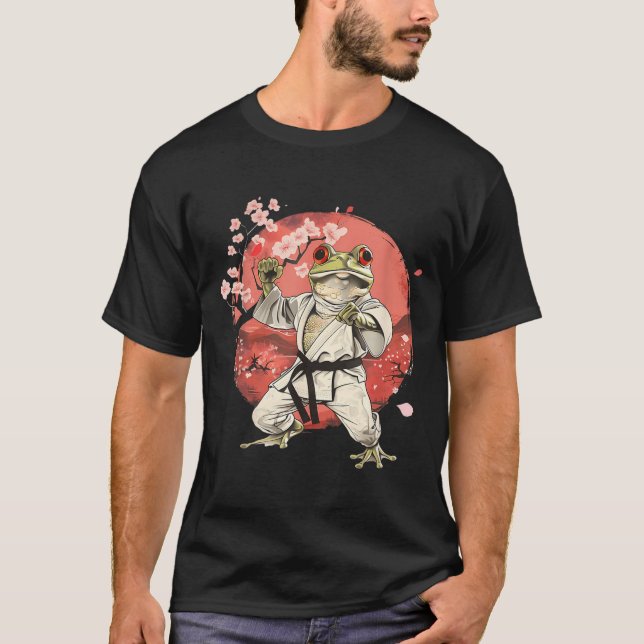 MMA Toad Taekwondo Groda Judo Kickboxing Sakura T Shirt (Framsida)