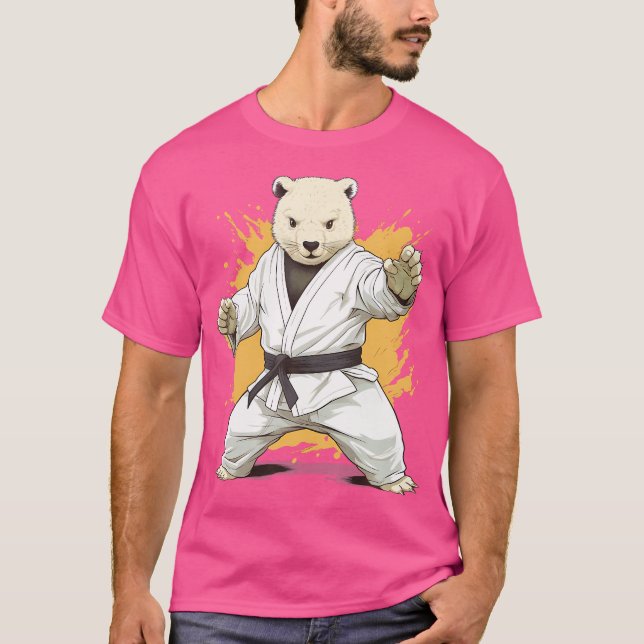 Mma Wombat Karate T Shirt (Framsida)