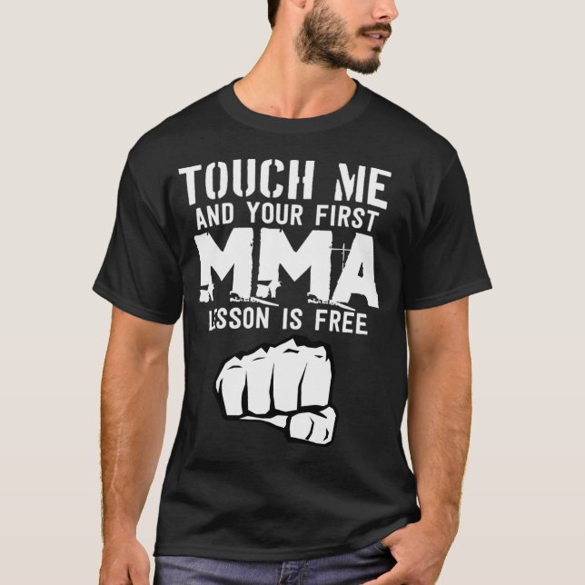 Mma Workout Fitness Bjj Gym T Shirt (Framsida)