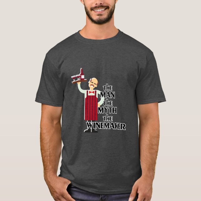 MMAN the MYTH the WINEMAKER T Shirt (Framsida)