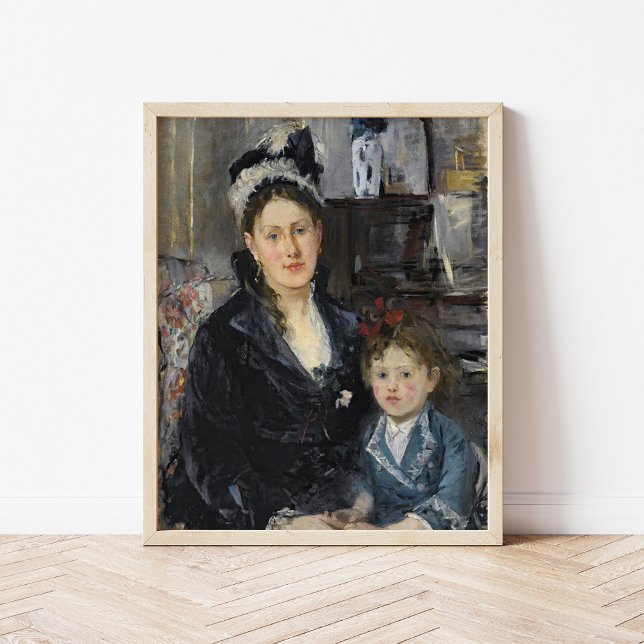 Mme Boursier och hennes dotter | Berthe Morisot Poster (Skapare uppladdad)