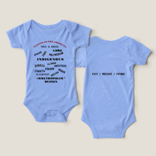 MMETROPOM UNISEX /0-24M INDIGENOUS NAMN T SHIRT