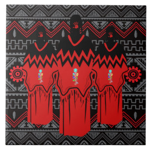 MMIW Mode Ayasha Southwest Mönster Ceramic Tile Kakelplatta