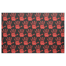 MMIW Red Hand Jeweled Mönster Black
