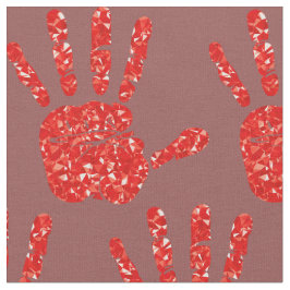 MMIW Red Hand Jeweled Mönster Brick Red Tyg