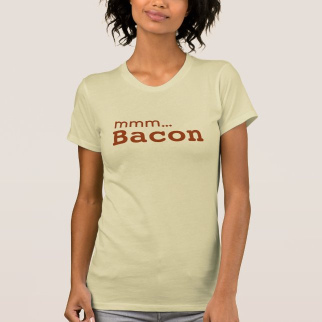 MMM ... Bacon Kärlek T-shirt (Framsida)
