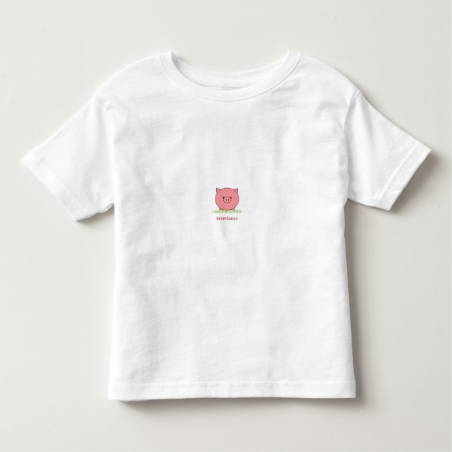Mmm baconutslagsplatsskjorta t-shirt (Framsida)