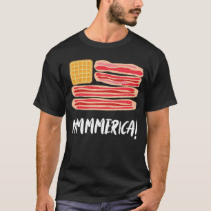 Mmmerica Pancakes and Bacon America Breakfast Mea T Shirt