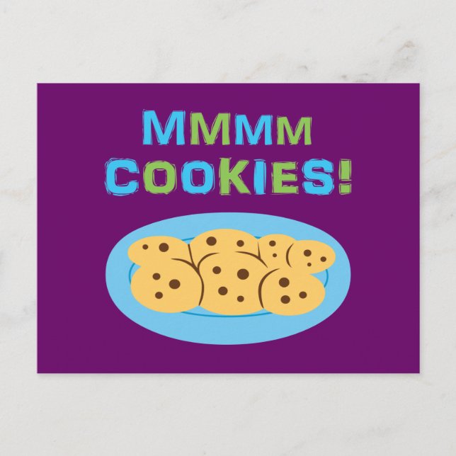 Mmmm Cookies! Vykort (Framsida)