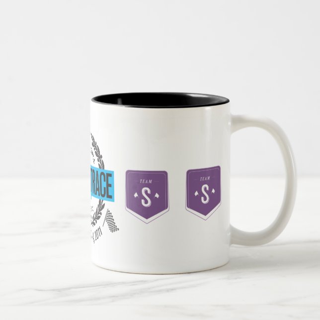 Mmmm kaffe Två-Tonad mugg (Höger)