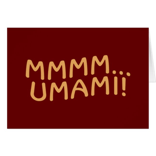 Mmmm Umami Hälsningskort (Framsidan Horizontal)
