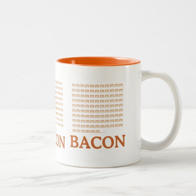 mmmmm.. BACON Två-Tonad Mugg (Höger)