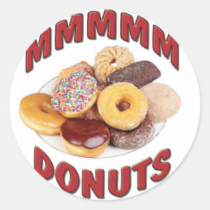 MMMMM DONUTS RUNT KLISTERMÄRKE