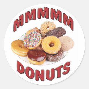 MMMMM DONUTS RUNT KLISTERMÄRKE