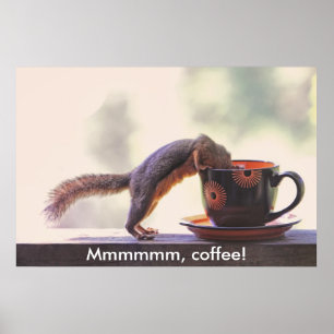 Mmmmmm, kaffe! poster