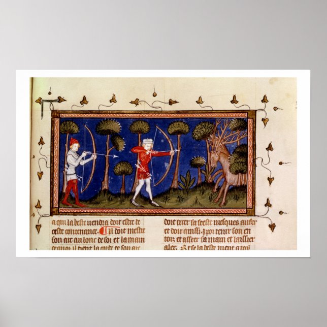 MMS FR 12399 f.38 Jaktscen, Bok Poster (Framsidan)