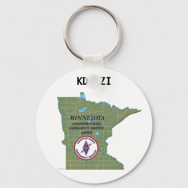MN ARES KEYCHAIN WITH CALLSIGN NYCKELRING (Framsida)