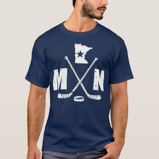 Mn Hockey, delstaten Ice Hockey Gift T Shirt