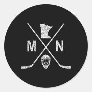 Mn Hockey-tillståndet Runt Klistermärke