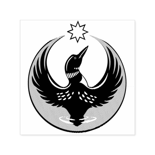 MN Loon Rising Självfärgande Stämpel (Design)