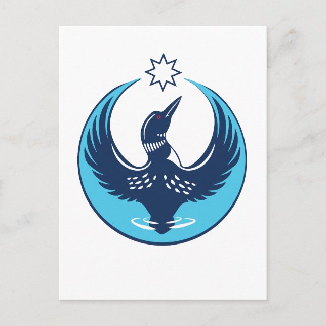 MN Loon Rising Vykort (Framsida)