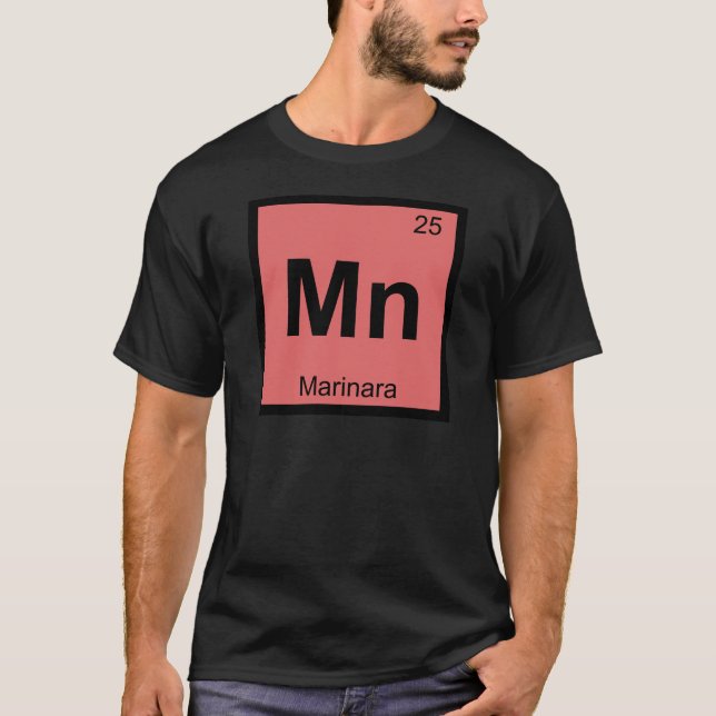 Mn - Marinara Kemins Periodiska System Symbol Tröja (Framsida)