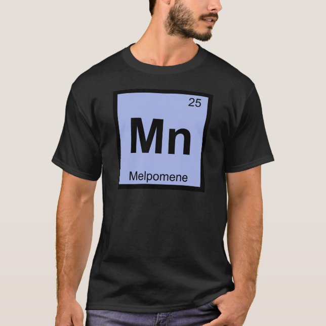 Mn - Melpomene Muse Chemistry Periodic Bord Tröja (Framsida)