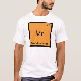 Mn - Mendelssohn Funny Chemistry Inslag Symbol T Shirt