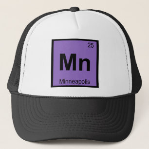 Mn - Minneapolis Minnesota Chemistry City Symbol Truckerkeps