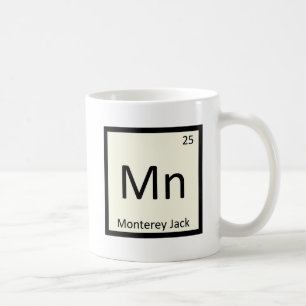 Mn - Monterey Jack Ostkemisk Periodiska Systemet Kaffemugg