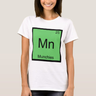 Mn - Munchies Rolig Kemiskt Element Symbol T-Shirt