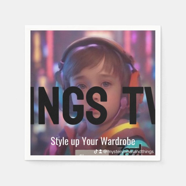 Mnat TV Channel Collection 1 Napkins Pappersservett (Framsidan)