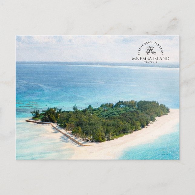 Mnemba Island, Tanzania | Akvarell Kust Vykort (Framsida)