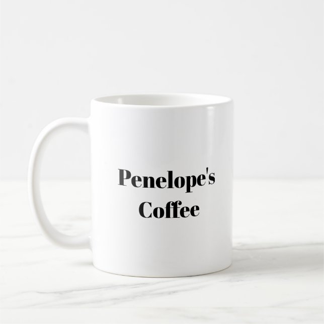 Mnimalist Namn Kaffemugg (Vänster)
