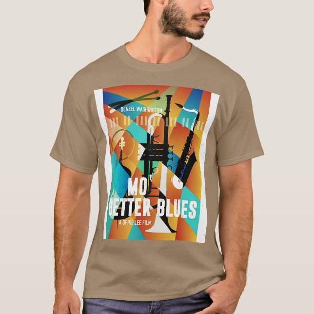 Mo Better Blues Alternative Poster T Shirt (Framsida)