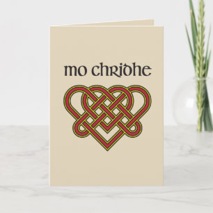 Mo Chridhe - min hjärta i Gaelic Helgkort