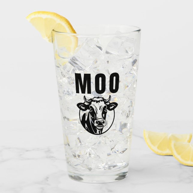 Mö jag är en ko Rolig gård Glaskopp (Framsida Ice)