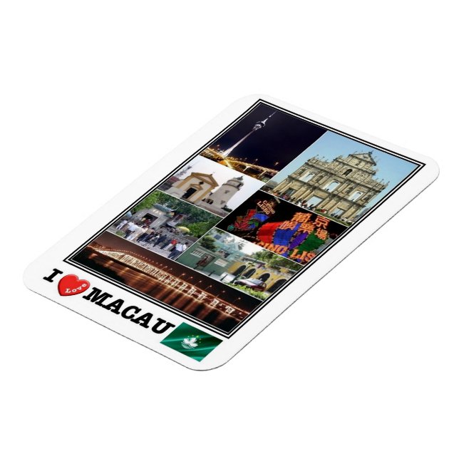 MO Macau - I Kärlek Mosaic - Magnet (Vänstra Sidan)