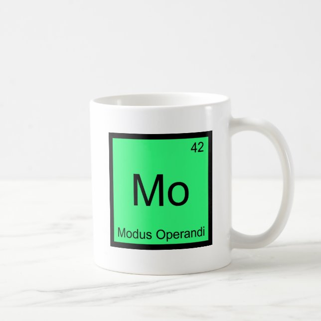 Mo - Modus Operandi Funny kemi Inslag Tee Kaffemugg (Höger)